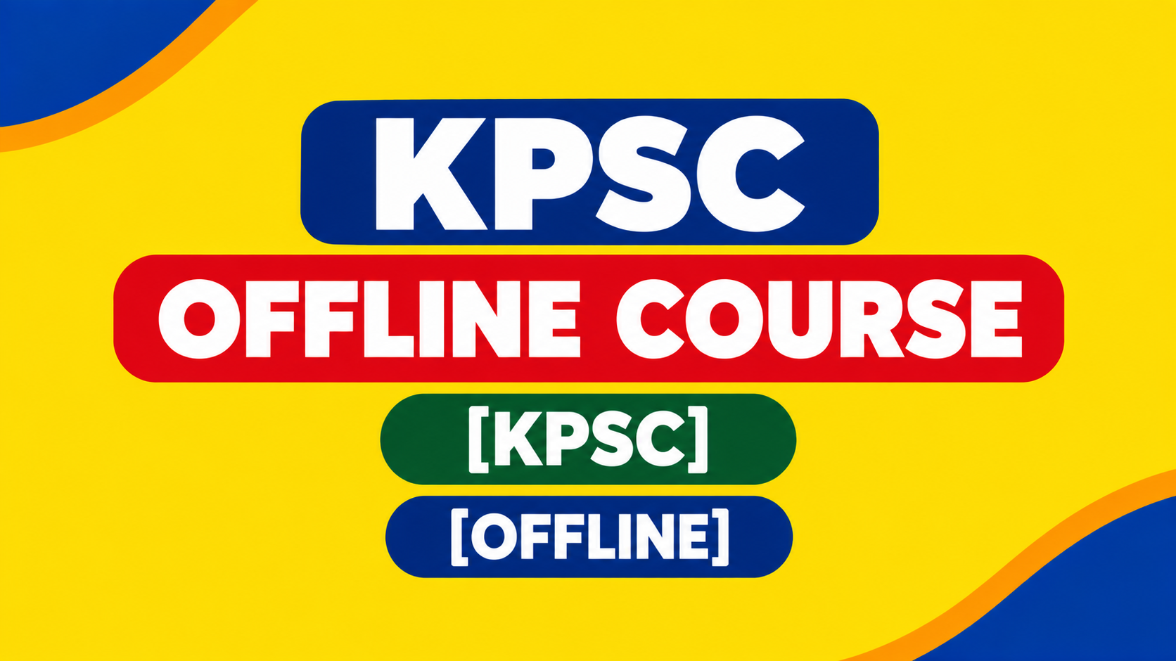 KPSC OFFLINE COURSE